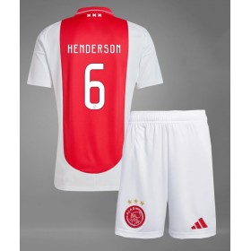 Ajax Jordan Henderson #6 Hjemme skjorte til barn 2024-25 Kortermet (+ korte bukser)